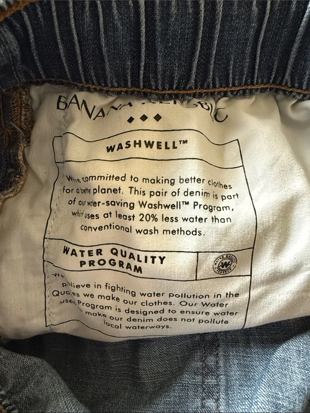 Drawstring Chambray Pull On Pants